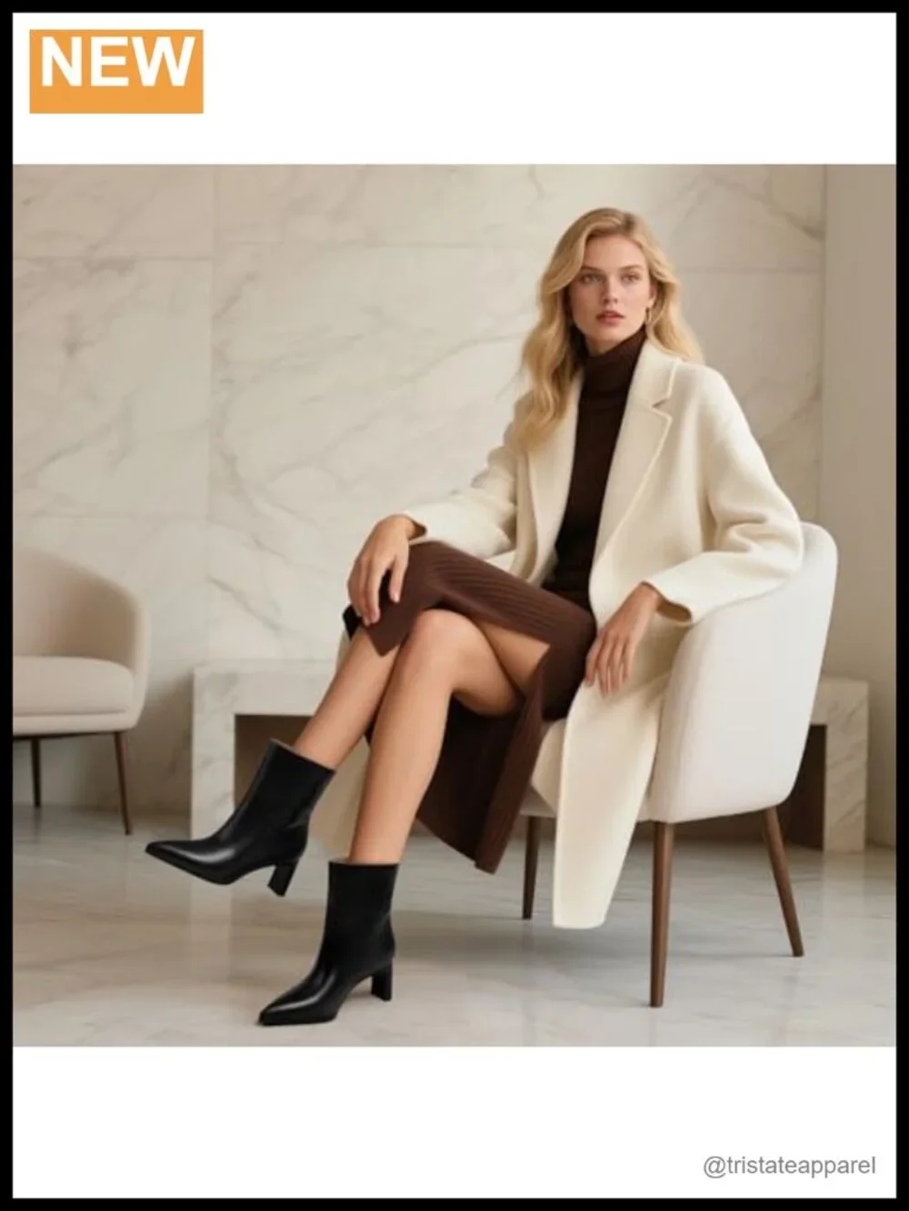 Women's Pointed Toe Ankle Boots Chunky Block Heel Pull On Faux Leather